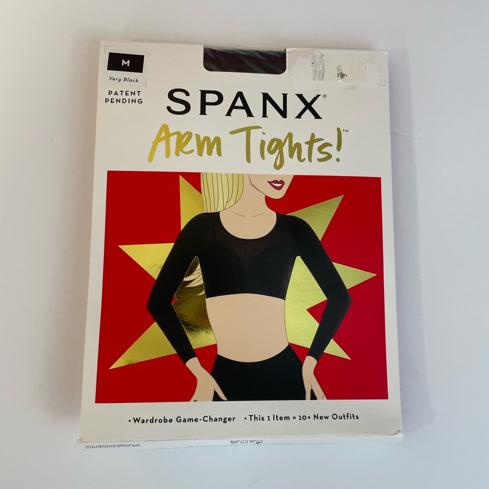 Spanx Arm Tights Size Medium Very Black